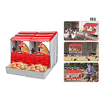 Δύο προκατασκευασμένες φωλιές για κοτόπουλα και κότες - Ι51